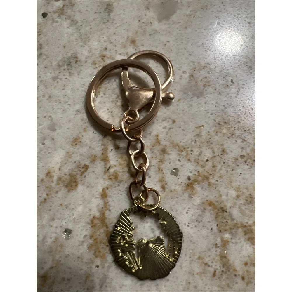 Novelty‎ Keychain Charm PANDA EATING BAMBOO Key Fob Ring